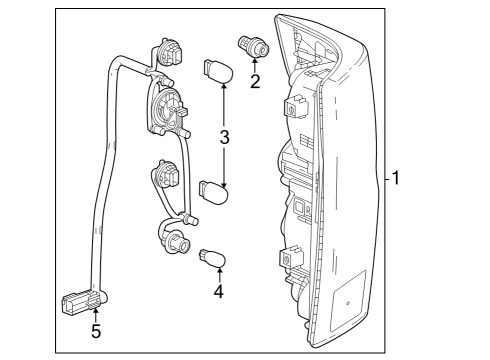 2023 Chevy Colorado Tail Lamps Diagram