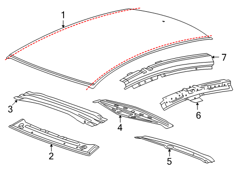 2015 Buick Regal Roof & Components Diagram 2 - Thumbnail