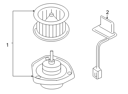 2012 Chevy Impala Blower Motor & Fan Diagram