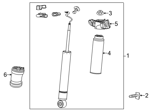 2016 Cadillac XTS Shocks & Components - Rear Diagram 2 - Thumbnail