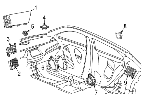 2021 Buick Envision MODULE ASM-COMN INTERFACE(W/M/TEL XCVR)EC Diagram for 85560244