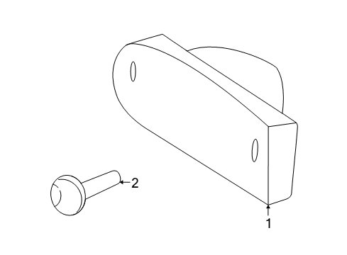 2006 Chevy Monte Carlo Bolt/Screw, Front Side Marker Lamp Diagram for 11516314