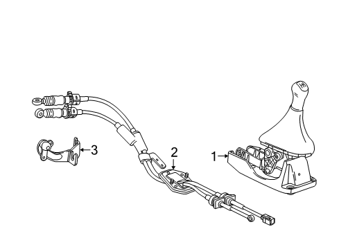 2015 Chevy Spark Gear Shift Control - MT Diagram