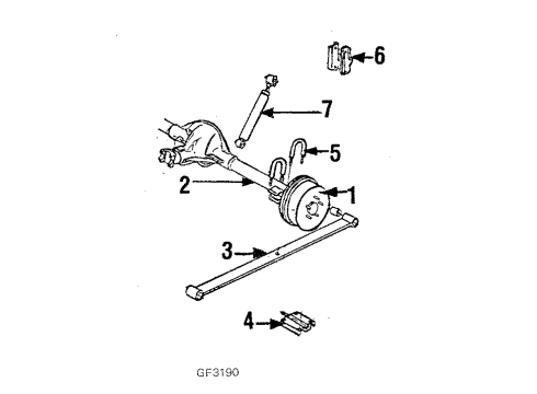 1989 GMC S15 Jimmy Rear Brakes Diagram