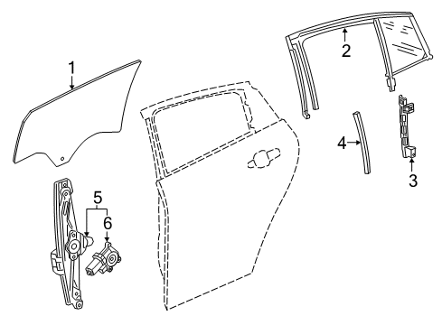 2019 Buick Regal Sportback Insulator, Rear S/D Diagram for 39148279