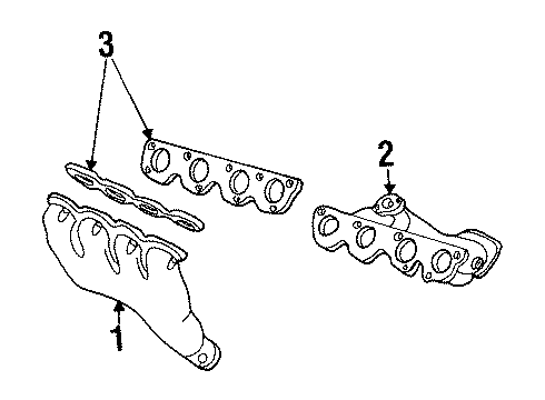 2001 Oldsmobile Aurora Exhaust Manifold Diagram 2 - Thumbnail