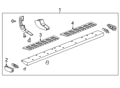 2018 Cadillac Escalade Running Board Diagram 1 - Thumbnail