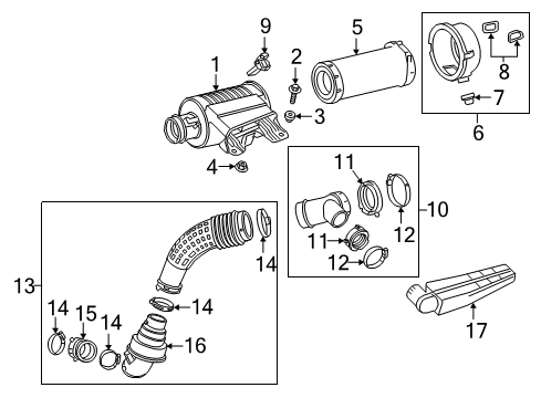 2017 GMC Savana 3500 Filters Diagram 1 - Thumbnail