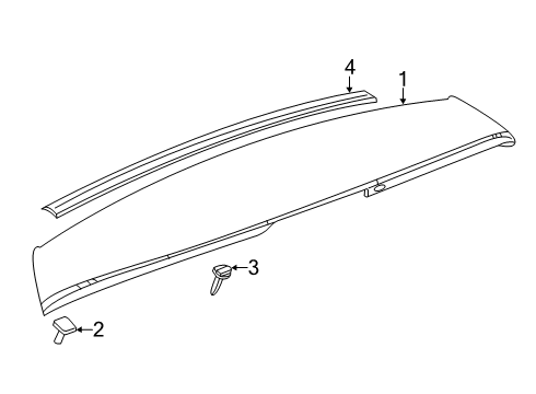 2013 GMC Acadia Rear Spoiler Diagram