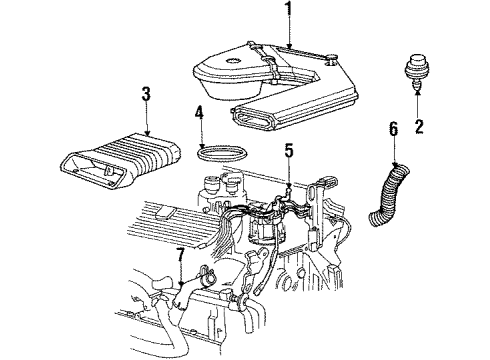 1987 Cadillac Seville Air Intake Diagram