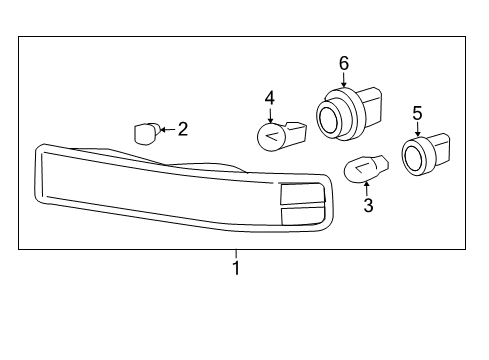 2011 Chevy Express 3500 Park & Signal Lamps Diagram