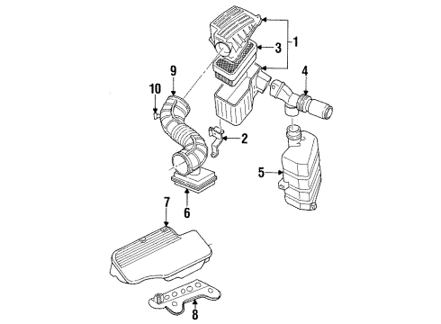 1998 Oldsmobile Achieva Air Intake Diagram 1 - Thumbnail