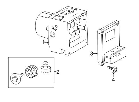 2014 Cadillac CTS ABS Components, Electrical Diagram 1 - Thumbnail