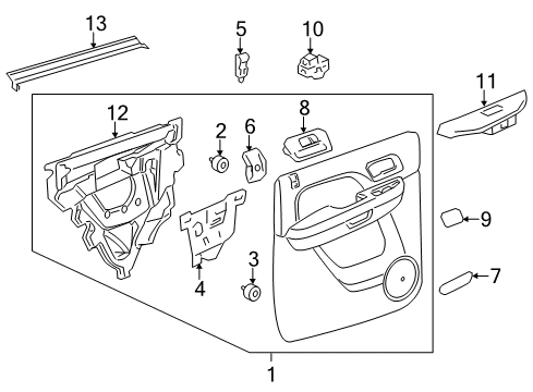 2012 GMC Sierra 2500 HD Rear Door, Electrical Diagram 8 - Thumbnail