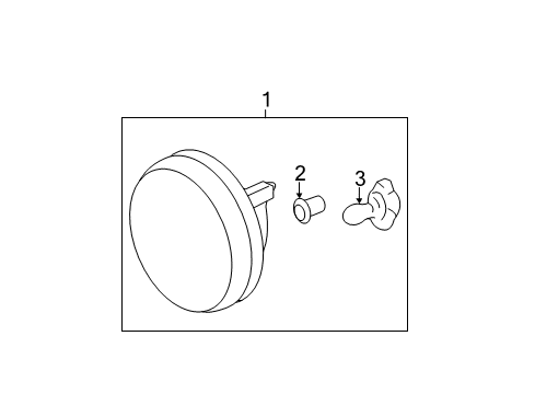 2009 GMC Sierra 1500 Front Lamps - Fog Lamps Diagram 2 - Thumbnail