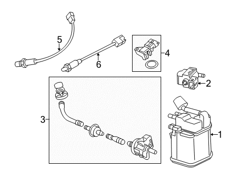 2015 Chevy Trax Emission Components Diagram