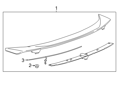 2024 Chevy Camaro Rear Spoiler Diagram 1 - Thumbnail