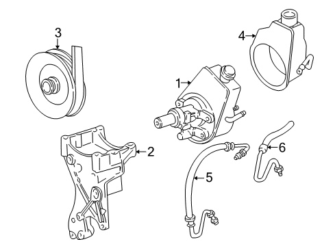 2003 Chevy Astro P/S Pump & Hoses, Steering Gear & Linkage Diagram 6 - Thumbnail