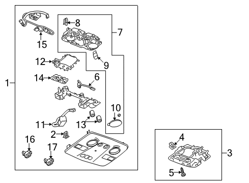 2016 Chevy Traverse Sunroof Diagram 1 - Thumbnail