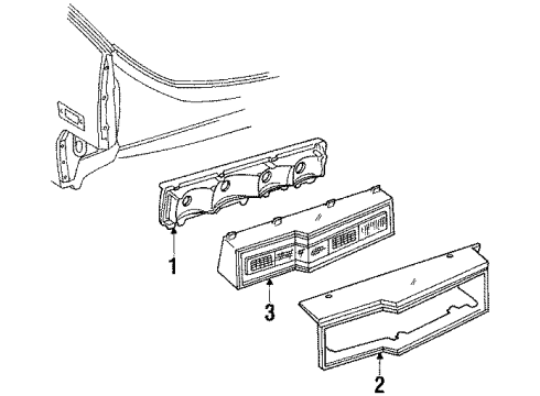 1985 Oldsmobile Toronado Tail Lamps Diagram