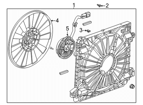 2023 Cadillac CT5 Cooling Fan Diagram 2 - Thumbnail