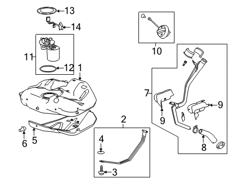 2013 Buick LaCrosse Senders Diagram