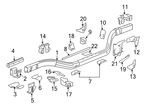 2008 Pontiac Solstice Frame & Components Diagram