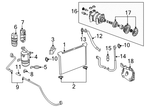 2005 Chevy Avalanche 2500 Air Conditioner Diagram 1 - Thumbnail