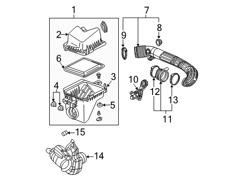 2006 Saturn Vue Air Intake Diagram 2 - Thumbnail