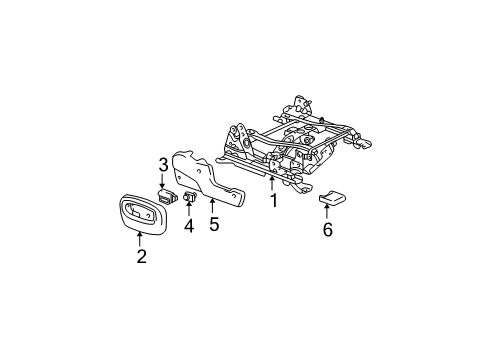 2004 Oldsmobile Bravada Tracks & Components Diagram 4 - Thumbnail