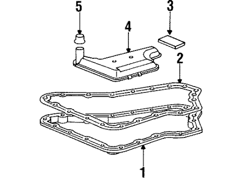 1997 Buick LeSabre Transaxle Parts Diagram