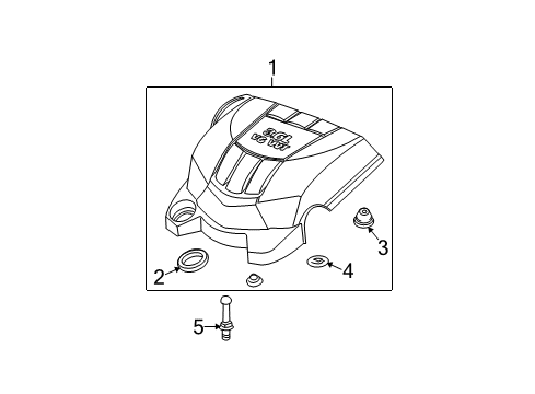 2009 Chevy Equinox Engine Appearance Cover Diagram