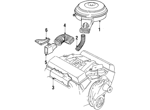 1985 Chevy El Camino Air Intake Diagram 2 - Thumbnail