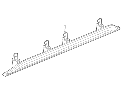 2023 Chevy Colorado Running Board Diagram