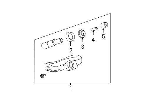 2008 GMC Acadia Tire Pressure Monitoring, Electrical Diagram 1 - Thumbnail