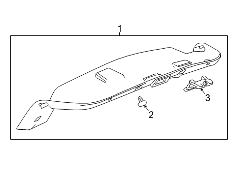 2018 Buick LaCrosse Interior Trim - Trunk Lid Diagram