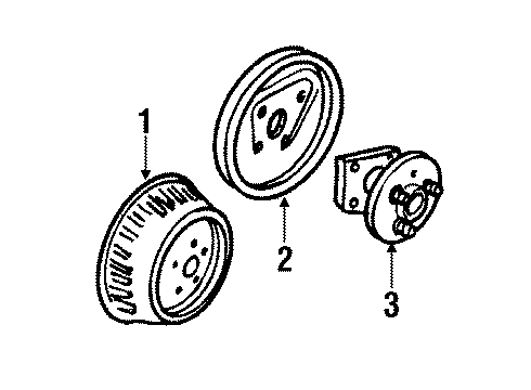 1990 Oldsmobile Cutlass Ciera Rear Brakes Diagram