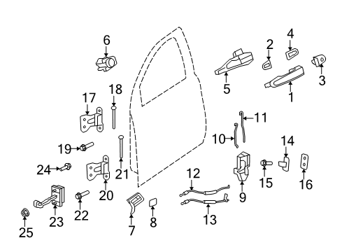 2012 Chevy Caprice Front Door Diagram 4 - Thumbnail