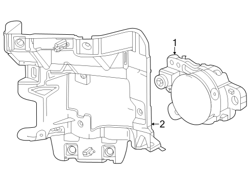 2024 GMC Sierra 3500 HD Fog Lamps Diagram