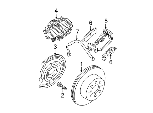 2005 Cadillac Escalade ESV Rear Brakes Diagram