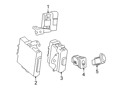 2009 Pontiac Vibe Theft Deterrent Module Diagram for 19185040