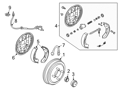 2006 Chevy Aveo Rear Brakes Diagram