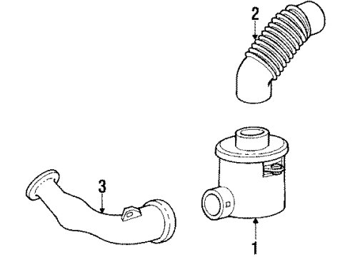 1989 Oldsmobile Cutlass Calais Air Intake Diagram 1 - Thumbnail