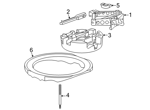 2022 Buick Enclave Jack & Components Diagram