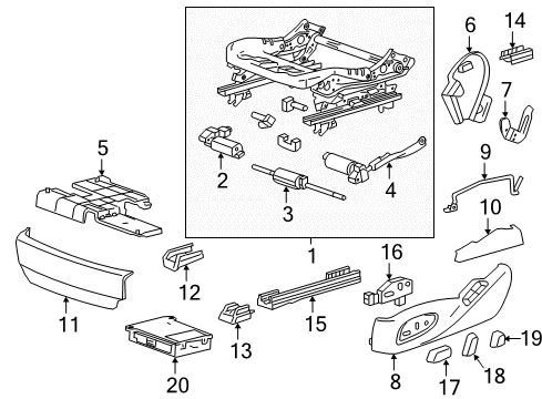 2017 Cadillac ATS Power Seats Diagram 8 - Thumbnail