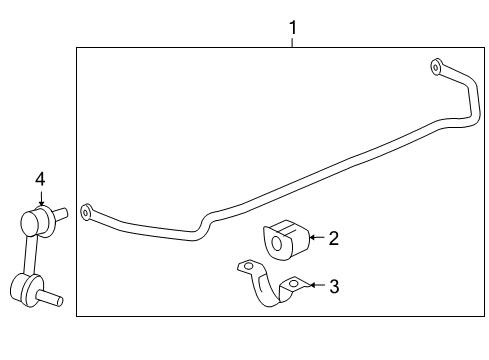 2011 Buick Regal Rear Suspension, Control Arm Diagram 1 - Thumbnail