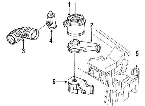 1993 Buick Regal Air Intake Diagram 2 - Thumbnail