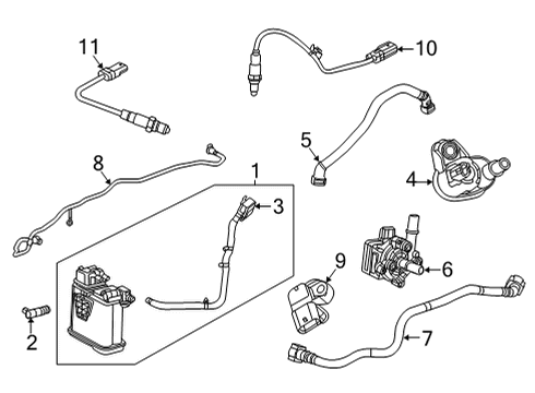 2022 Buick Encore GX Emission Components Diagram 2 - Thumbnail