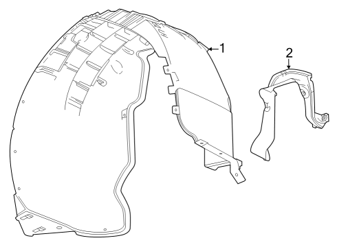 2023 Chevy Corvette Quarter Panel & Components Diagram 4 - Thumbnail