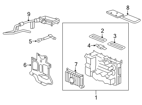 2009 Saturn Vue Cover, Generator Control Module (3 Phase) Cable Diagram for 24238909